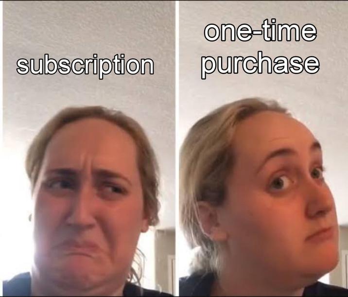 one-time subscription purchase
