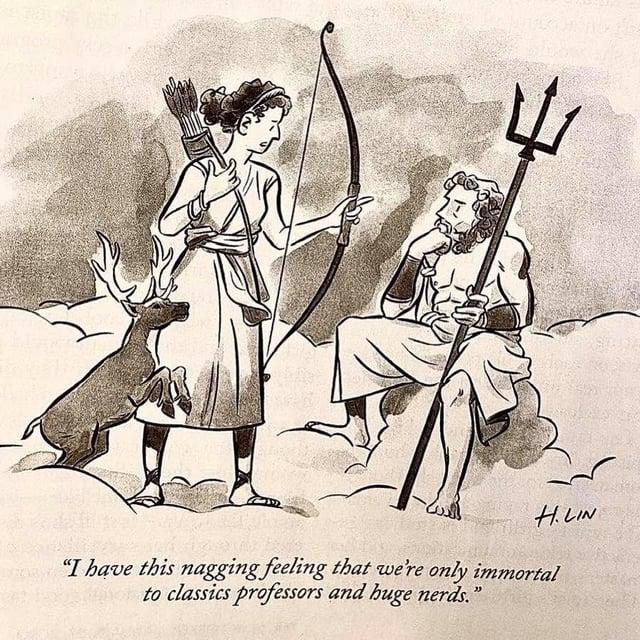 HLIN "I have this nagging feeling that we're only immortal to classics professors and huge nerds."