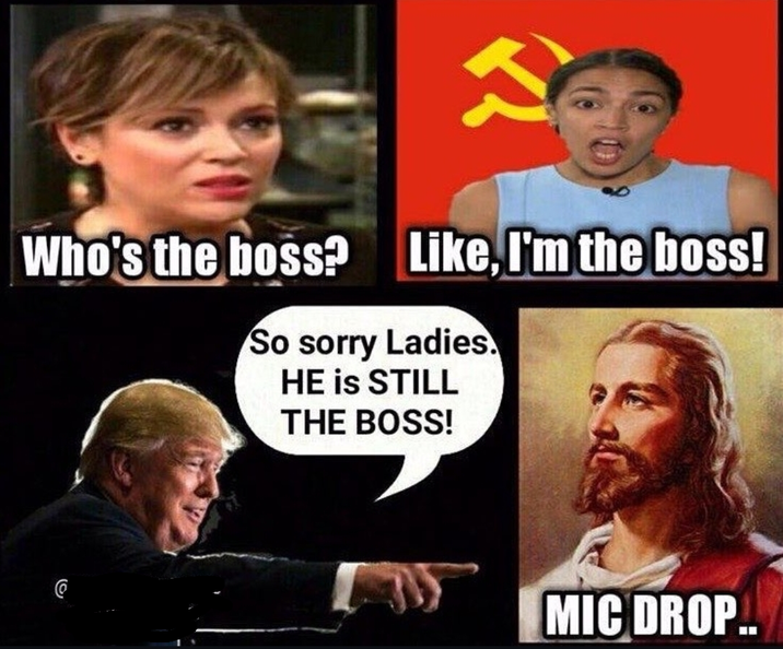 스 Who's the boss? Like, I'm the boss! So sorry Ladies. HE is STILL THE BOSS! 9 MIC DROP..