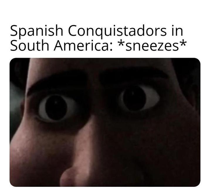 Spanish Conquistadors in South America: *sneezes*