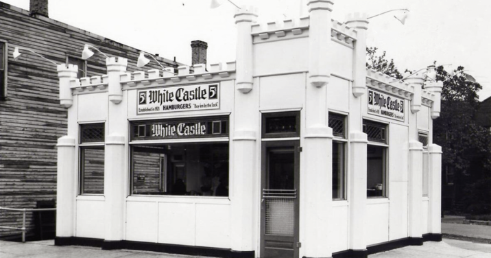 5 White Castle 5 Enablished in 1821 HAMBURGERS "Buy im by the Sock While Castle 640 White Castle