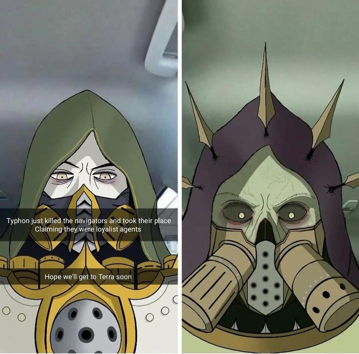 Typhon just killed the navigators and took their place Claiming they were loyalist agents Hope we'll get to Terra soon