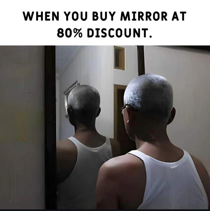 WHEN YOU BUY MIRROR AT 80% DISCOUNT.
