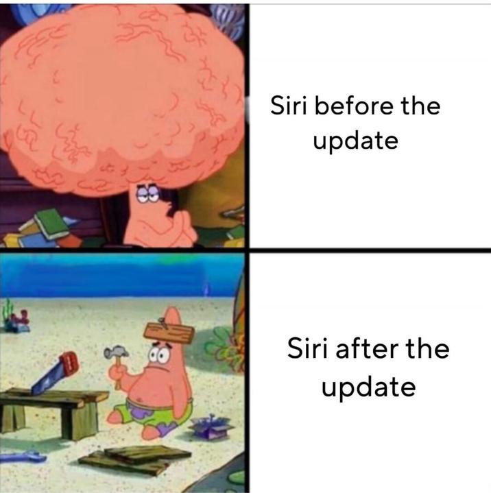 Cz S Siri before the update Siri after the update