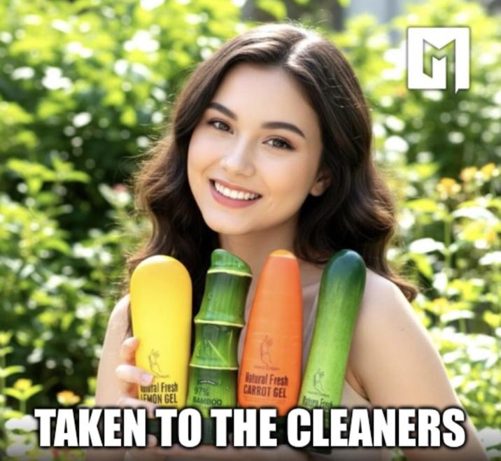 G tal Fresh 97% EMON GEL BAMBOO Natural Fresh CARROT GEL TAKEN TO THE CLEANERS