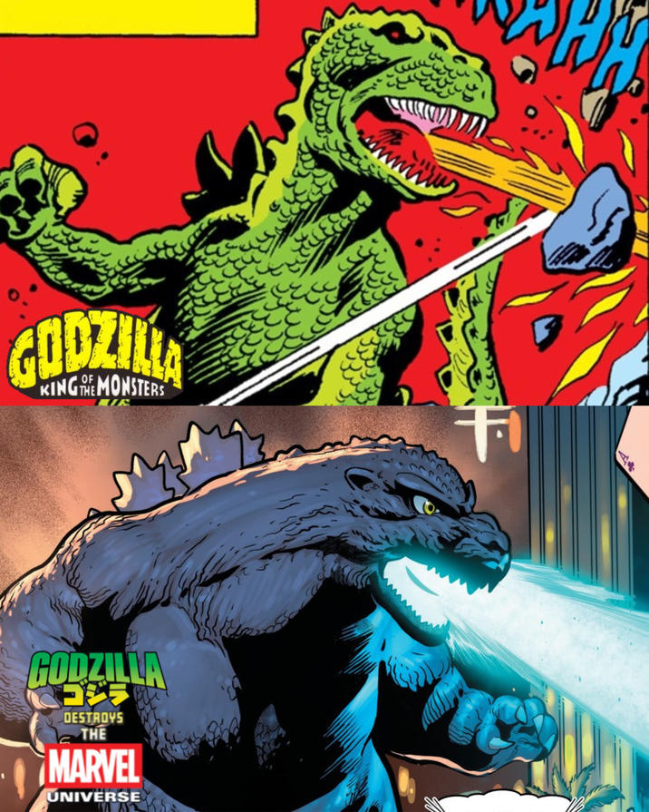 GODZIL KING THE MONSTERS ہے 3 ८५ GODZILLA コジラ DESTROYS THE MARVEL UNIVERSE F F A