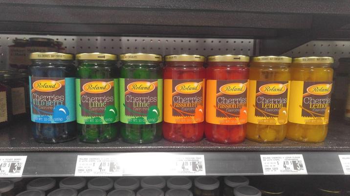 Maker's REAL CHERRIES MAY CONTAIN PTS CONTAIN PITS AGAIN PS க REAL CHERRIES MAY CONTAIN PITS REAL CHERRIES MAY CONTAINS Roland Cherries VILD BETTY flavored ET WT. 10 02 (283g) Roland Cherries Lime flavored Roland Cherries Roland Cherries Passion Fru flavored Roland Cherries Passion Fru flavored Roland Cherries Lemon flavored Roland Cherries Lemon flavored FET WT 100M Lime flavored ET WT. 10 02 (2838) HET WT. 10 02 (2838) NET WT 10 ORASE NET WT: 10 C HST WT 10 0850 SMINED BERRY +2700-00448 89 $ 89 EA VER ROLAND CHERRIES LINE O WITH STEMS (+2700 CAME AZ DN CASH 12CS TER PASSION FRUT 89 $ 89 193 TEA EA ED WITH STEMS ROLAND CHERRIES LEMON FLAVOR +2708-68442 WOLING CASE 423 06 CASH 12CS TEA EA CASE CAS