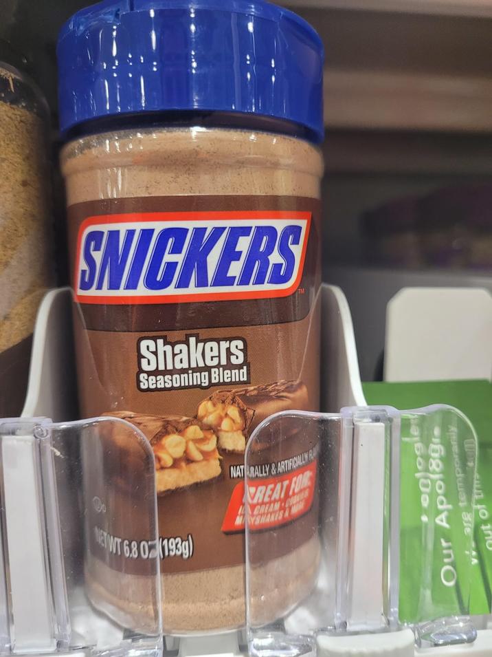 SNICKERS Shakers Seasoning Blend TM ETWT 6.80 (193g) NATARALLY & ARTIFICIALLY CREAT FOR CREAM COOKIES oglogie Our Apologi varg temporarily out of this com