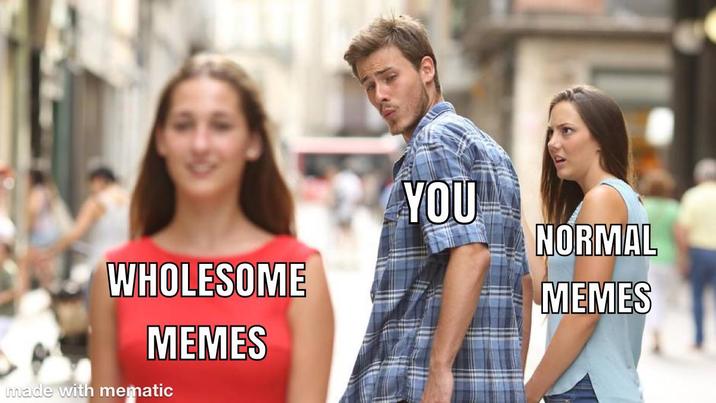 WHOLESOME MEMES made with mematic YOU NORMAL MEMES