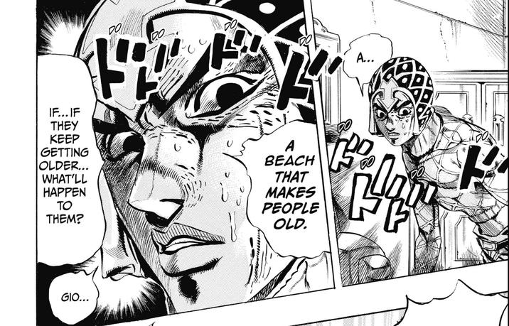 IF... IF THEY KEEP DO ド ド A... GETTING |OLDER... WHAT'LL HAPPEN ΤΟ THEM? A BEACH THAT MAKES PEOPLE OLD. 190 DO GIO... ㅏㅏ