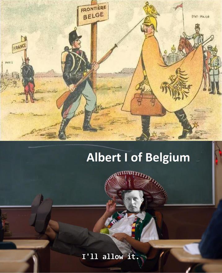 FRANCE FRONTIERE BELGE Albert I of Belgium I'll allow it. ETXT MAJOR