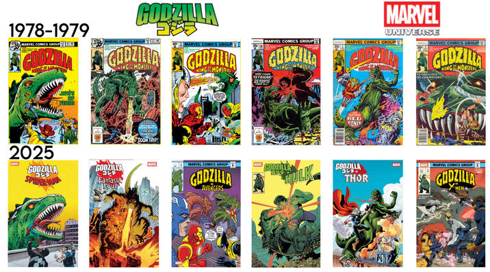 1978-1979 ZONLY MARVEL COMICS GROUP 16 FROM TOHO PRODUCTIONS FAMED MOVIE SERIES NOV 02804 GODZENIA KINGDEMON STIL ONLY GODZILLA MARVEL COMICS GROUP FROM TOHO PRODUCTIONS FAMED MOVIE SERIES 21 02804 GODZILLA KING THE MONSTERS 40€ 23 MARVEL COMICS GROUP 02804 FROM TOHO PRODUCTIONS GODZILLA MARVEL COMICS GROUP FROM 35 10 TOHO PRODUCTIONS GODZILLA KING 02804 HIS MIGHTIEST HERE COMES YETRIGAR! THE BIGGEST BIG FOOT OF THEM ALL! KINGTHEMONSTERS JAWS OF MI-FEAR! MrBC SCAN 2025 MARVEL GODZILLA יב SPIDER-MAN GODZILLA ゴジラ Fantastic Four GODZILLA BATTLES THE RAGING MIGHT OF DEVIL DINOSAUR DOOM TRIP! MARVEL ATT MARVEL R STAY BACK AVENGERS! ONLY YELLOWJACKET AND THE WASP CAN STOP GODZILLA! MrBC SCAN MARVEL UNIVERSE GODZILLA MARVEL COMICS GROUP FROM 35C TOHO PRODUCTIONS F FAMED MOVIE 02804 SERIES- KINGONSTERS ODUCING MONSTER FIGHTER! GODZILLA MARVEL COMICS GROUP 30 3 OCT FAMED MOVIE 02804 SERIES THIS ISSUE SAN FRANCISCO GODZILLA TO CHALLENGE THE CHAMPIONS! KING THE MONSTERS LOOK OUT GODZILLA HERE COMES RED RONIN 1 MARVEL COMICS GROUP GODZILLA AVENGERS MARVEL GODZILLA HULK GODZILLA ゴジラ VS THOR ONLY FIN FANG FOOM CAN STOP GODZILLA! STAY BACK BUBS! MARVEL MARVEL MARVEL COMICS GROUP TO CHALLENGE THE MUTANTS! GODZILLA X-ME MEN THIS ISSUE THE WORLD QUAKES! RIVERA