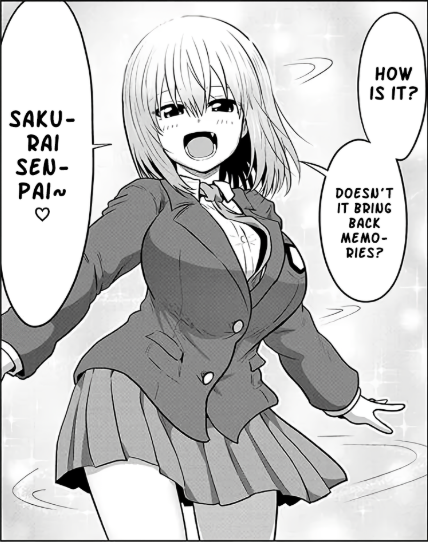 HOW IS IT? SAKU- RAI SEN- PAIN DOESN'T IT BRING BACK MEMO- RIES?