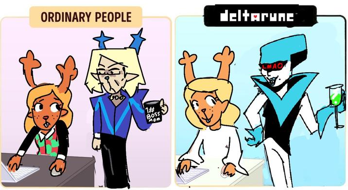 ORDINARY PEOPLE deltarunc 1# BOSS MOM LMAO