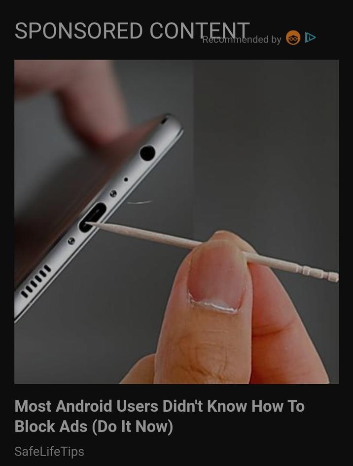 000000 SPONSORED CONTENT Recommended by Most Android Users Didn't Know How To Block Ads (Do It Now) SafeLifeTips