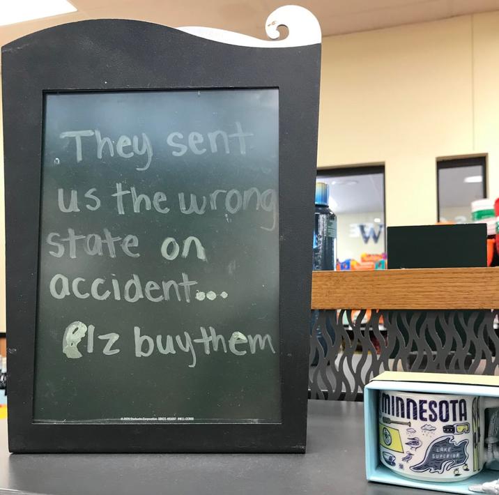 They sent us the wrong state on accident... Plz buy them 0.2020 Starbucks Corporation SBX21-491497 W11-CCRO W MINNESOTA LAKE SUPERIOR