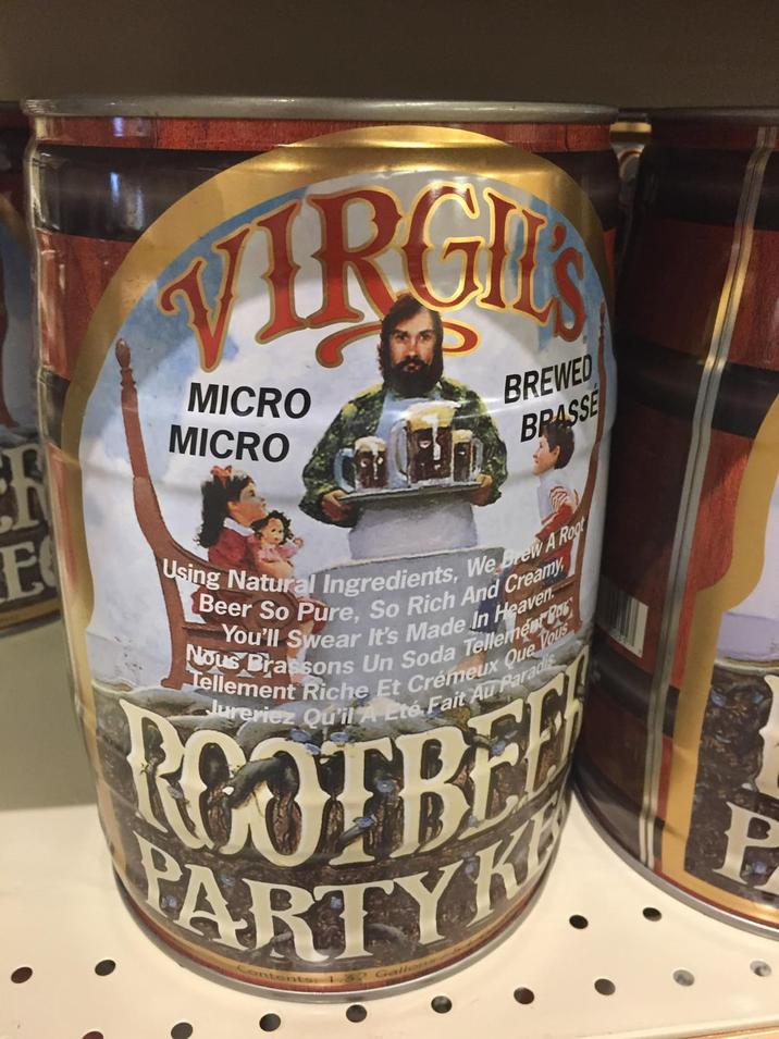 E VIRGIES MICRO MICRO BREWED BRASSE Using Natural Ingredients, We Brew A Root Beer So Pure, So Rich And Creamy You'll Swear It's Made In Heaven Nous Brassons Un Soda Tellement B Tellement Riche Et Crémeux Que Vous Jureriez Qu'il A Eté Fait Au Paradis PARTYK Conten Gallet