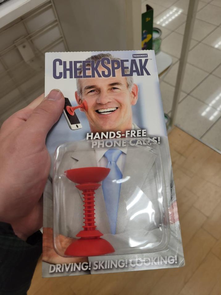 TECHXMAXX CHEEKSPEAK HANDS-FREE PHONE CARS! DRIVING! SKIING! COOKING!