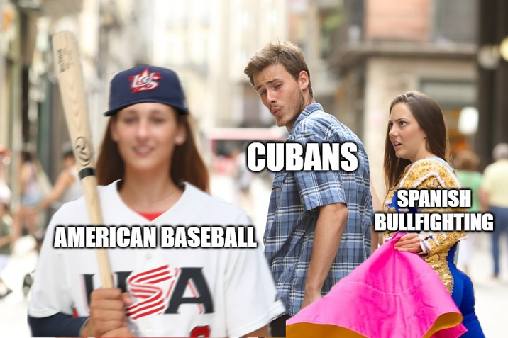Lis CUBANS SPANISH BULLFIGHTING AMERICAN BASEBALL A