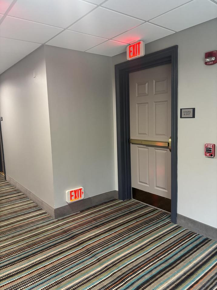 EXIT EXIT STAIRS & EXIT FIRE FIRE D