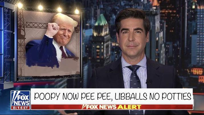 FOX POOPY NOW PEE PEE, LIBBALLS NO POTTIES NEWS 8:14 ET FOX NEWS ALERT