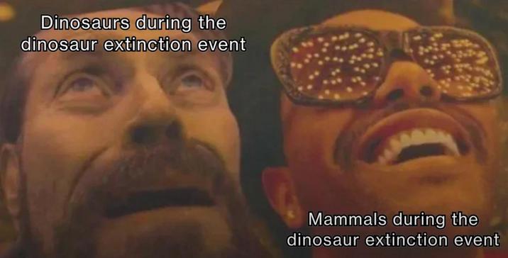 Dinosaurs during the dinosaur extinction event Mammals during the dinosaur extinction event