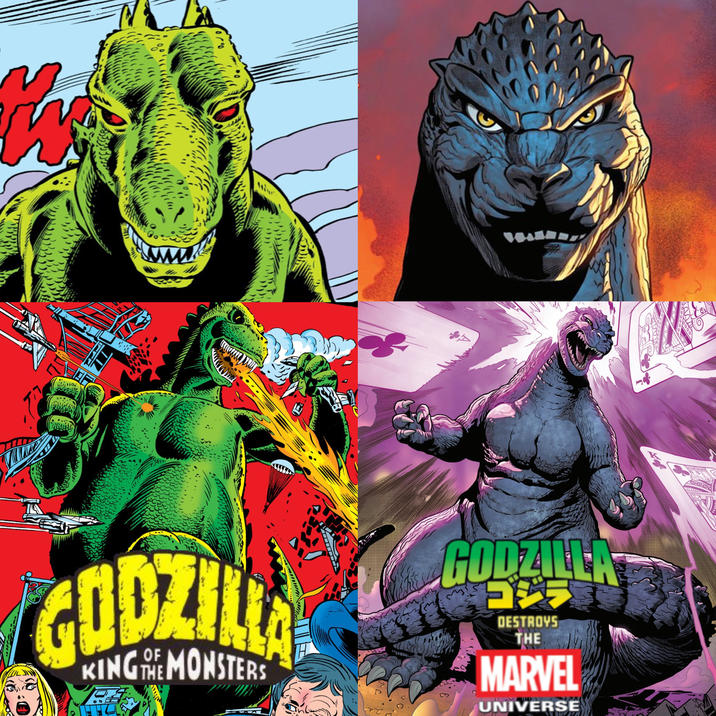 W (ક www 2 GODZILLA KING THE MONSTERS GODZILLA E DESTROYS THE MARVEL UNIVERSE