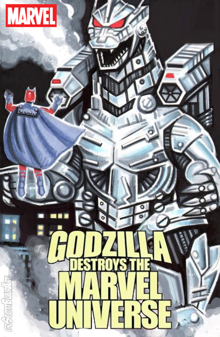 @écoTBLAIRAKT 8059 MARVEL GODZILLA DESTROYS THE MARVELY UNIVERSE