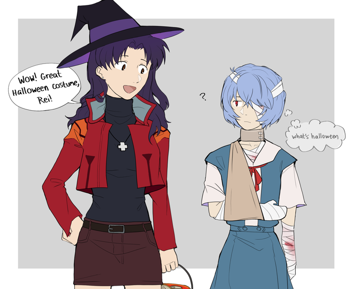 Wow! Great Halloween costume, Rei! ?. what's halloween