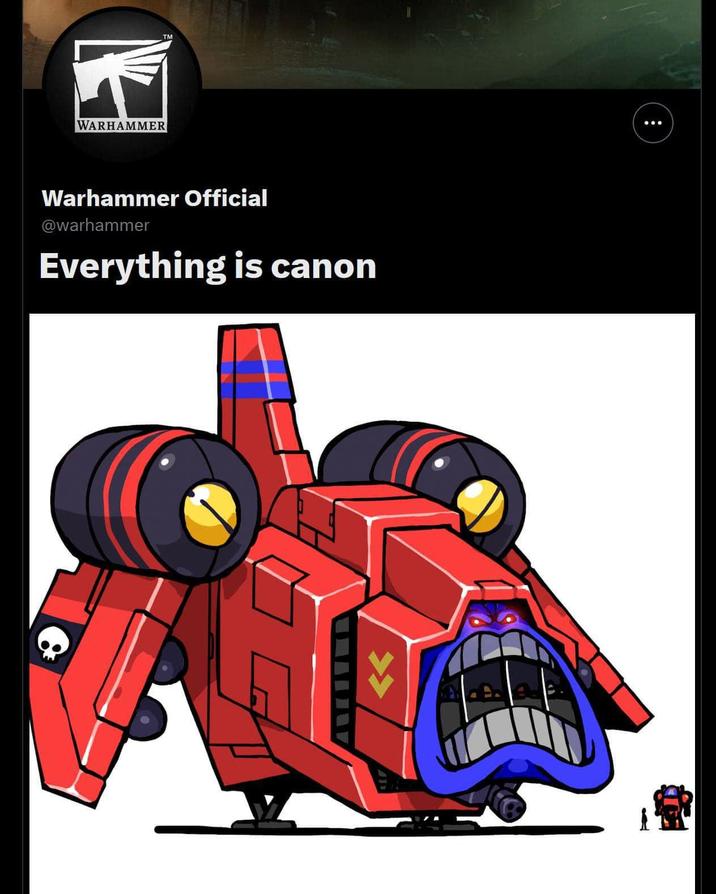WARHAMMER TM Warhammer Official @warhammer Everything is canon