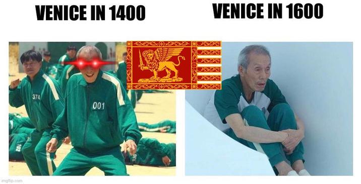 102 imgflip.com VENICE IN 1400 VENICE IN 1600 374 001 330