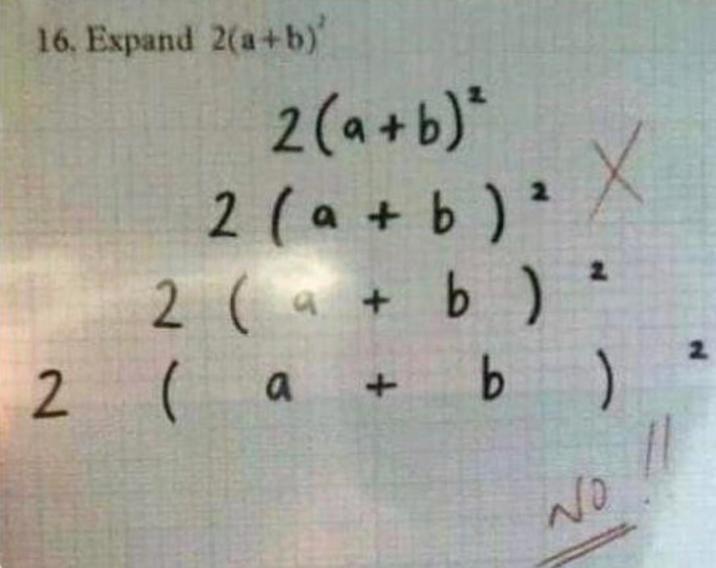 16. Expand 2(a+b) 2 (a+b)² 2 (a + b) 2 2 2 (a + b) z 2 (a + b) No 2