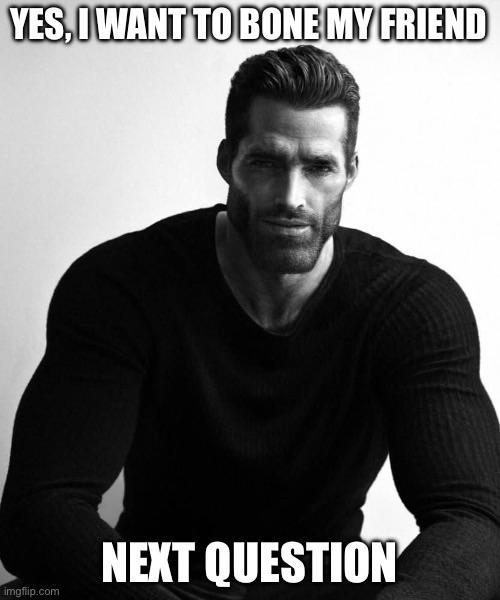 YES, I WANT TO BONE MY FRIEND 94423 NEXT QUESTION imgflip.com