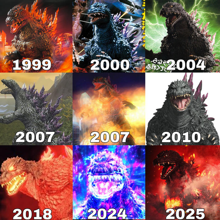 1999 ギラス、三段 2000 2004 2007 2007 2010 2018 2024 2025