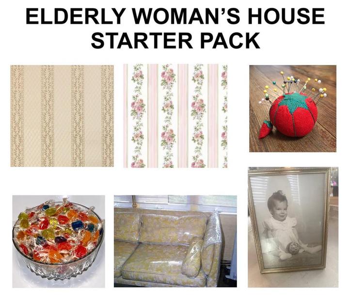 ELDERLY WOMAN'S HOUSE STARTER PACK