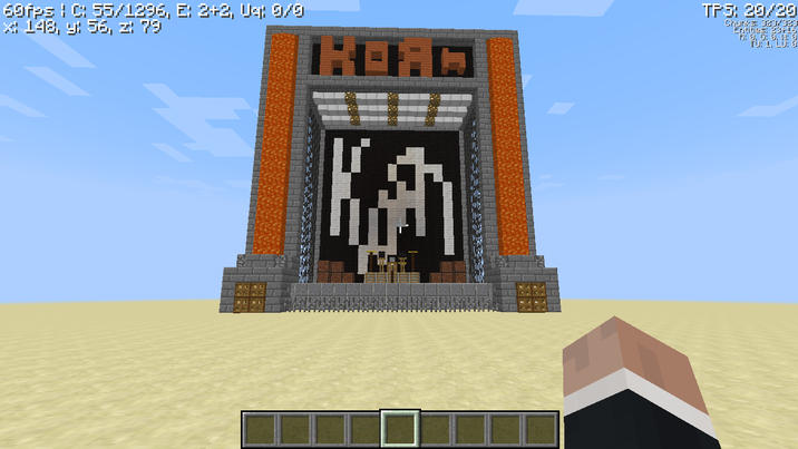 60fps ¦ C: 55/1296, E: 2+2, U¤; 0/0 x: 148, g: 56, z: 79 TP5: 29/20 Chunks! 929/BES Entities: 23+16 TU: L. LU: 2