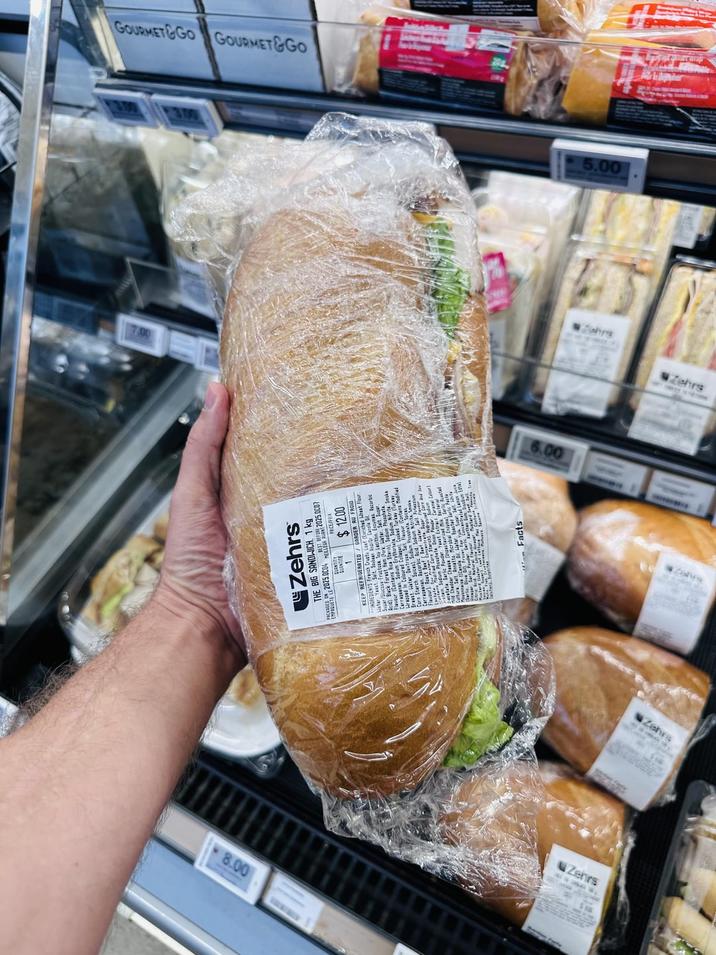 GOURMET&GO GOURMET&GO 300 8.00 Zehrs THE BIG SANDWICH, 1 kg EDEN 2025 0004 EL EMPAQUETE LE 20 KEEP REFRIGERATED 2025 DC07 $12.00 ARDER RU FRE Facts 6.00 5.00 Deber Zahra Zehrs Zehrs Zehrs