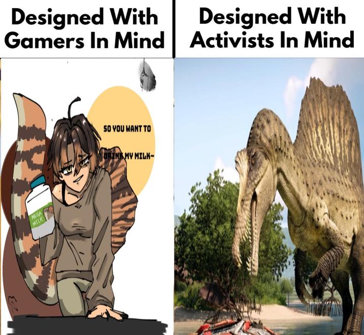 MEGA MILK Designed With Gamers In Mind Designed With Activists In Mind SO YOU WANT TO DRINK MY MILK