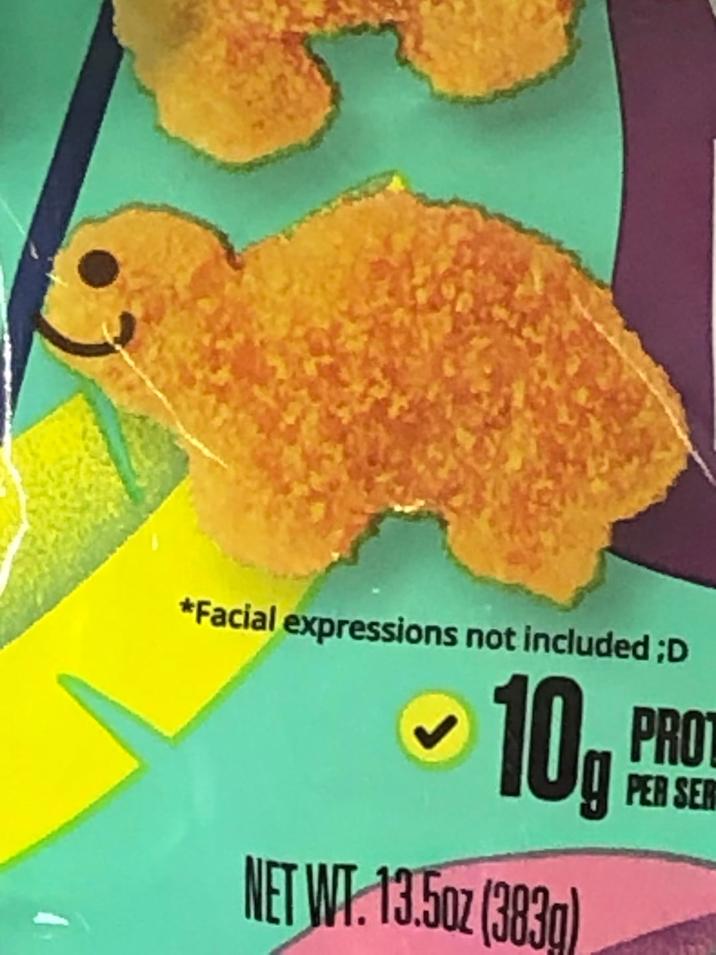 *Facial expressions not included ;D ✓ 10, PRO NET WT. 13.5oz (383g) PER SER