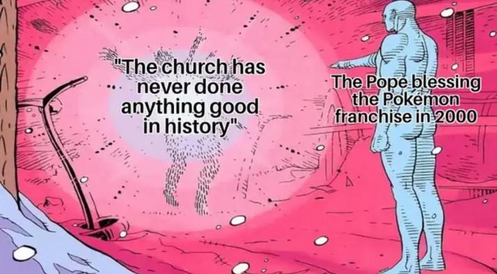 "The church has never done anything good in history" The Pope blessing the Pokémon franchise in 2000