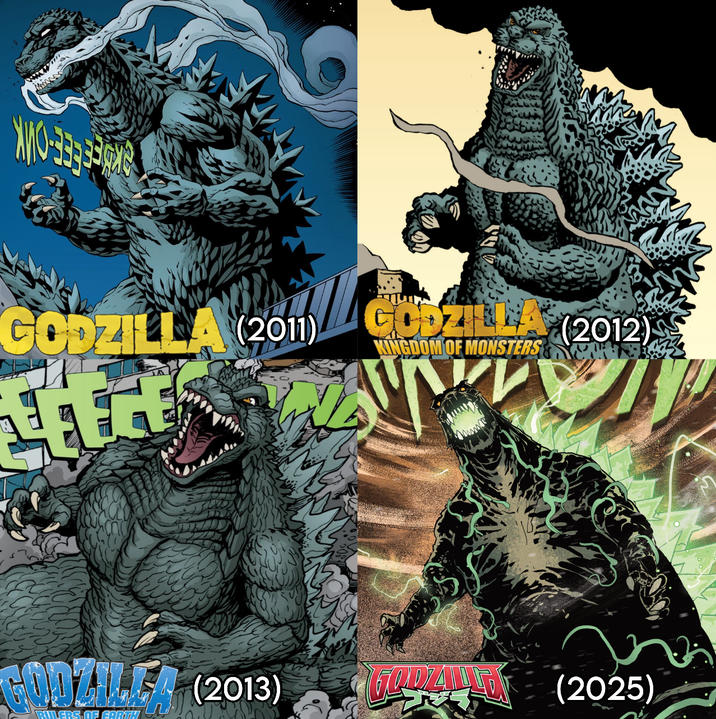 wwwww WO-35 GODZILLA (2011) GODZILLA (2012) પા KINGDOM OF MONSTERS RULERS OF FORTH GODZILLA (2013) (專業專題 (2025)