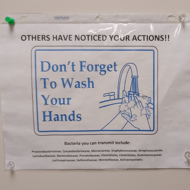 "231ЧАТЬ OTHERS HAVE NOTICED YOUR ACTIONS!! Don't Forget To Wash Your Hands Bacteria you can transmit include: Propionibacteriaceae, Corynebacteriaceae, Microccaceae, Staphylococcaceae, Streptococcaceae, Lactobacillaceae, Bacteroidaceae, Prevotellaceae, Clostridiales, Clostridiales, Ruminococcaceae, Lachnospiraceae, Veillonellaceae, Moraxellaceae, Actinomycetales.