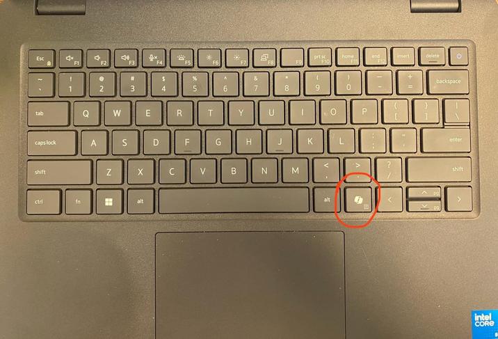 Esc F1 F2 e▷ F3 0x F4 F5 F6 F7 2 prt sc home end insert delete F8 F9 F10 F11 F12 # $ % ^ & 2 3 5 6 7 8 9 0 backspace tab Q W E R T Y U I 0 P caps lock A S D F G H J K L ☐ ☐ enter shift ctrl fn Z X C V B N M alt P9 alt 目 P9 shift intel CORE