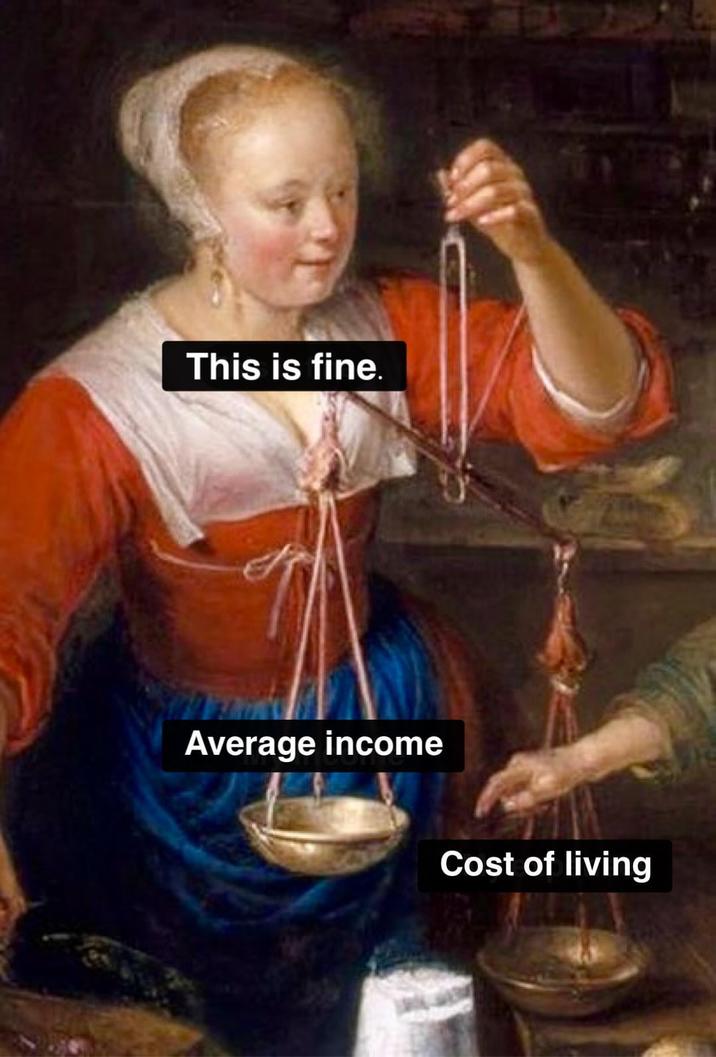 This is fine. Average income Cost of living