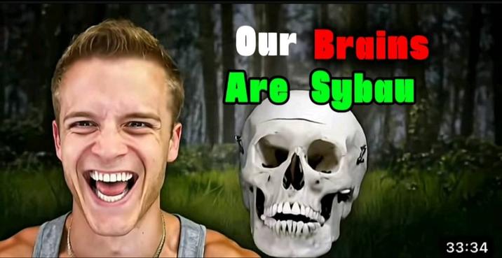 An "exploited":https://knowyourmeme.com/memes/exploitables version of the Our Brains Are Shrinking "reaction image":https://knowyourmeme.com/memes/reaction-images.
