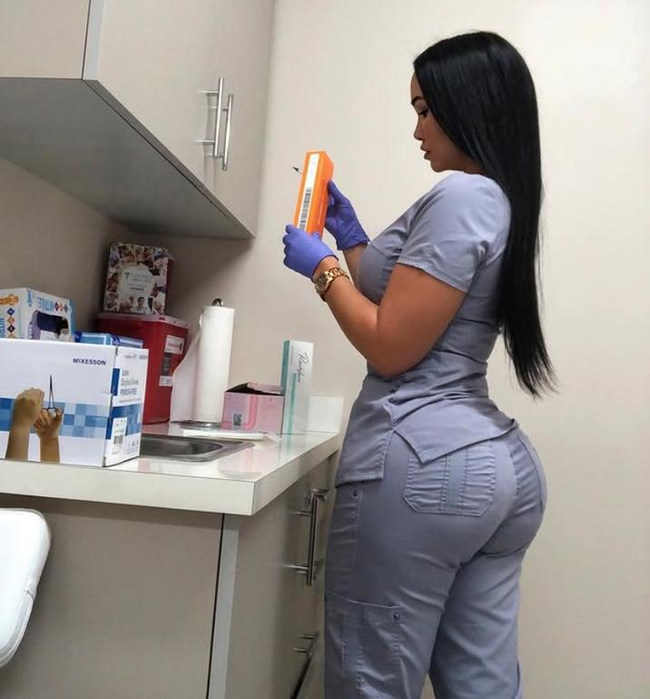 A photo by Dana Lee, a nurse and model. The image was posted to her Instagram page in 2019.