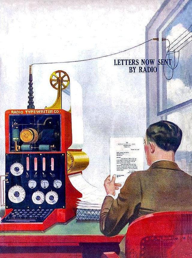 RADIO TYPEWRITER CO 00 LETTERS NOW SENT BY RADIO