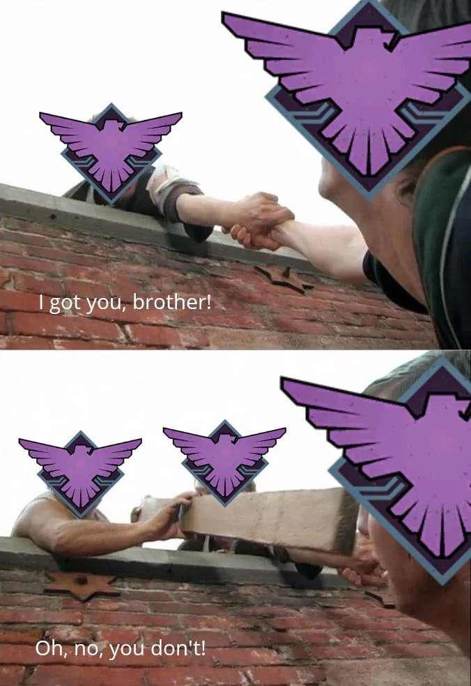 I got you, brother! Oh, no, you don't!