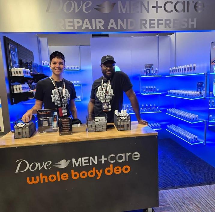 Dove çare whole bodydes Banish the B.Qt Everywhere Dove 1 MEN+Care REPAIR AND REFRESH peare FR SA FREH Dove MEN+care whole body deo