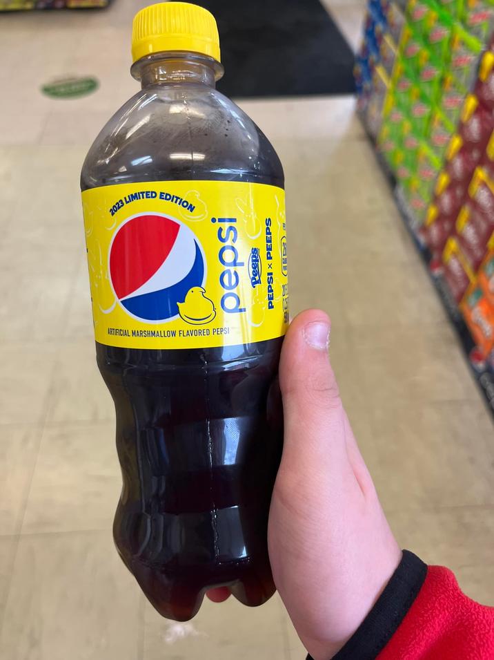 2023 LIMITED EDITION pepsi Peeps PEPSI X PEEPS ARTIFICIAL MARSHMALLOW FLAVORED PEPSI